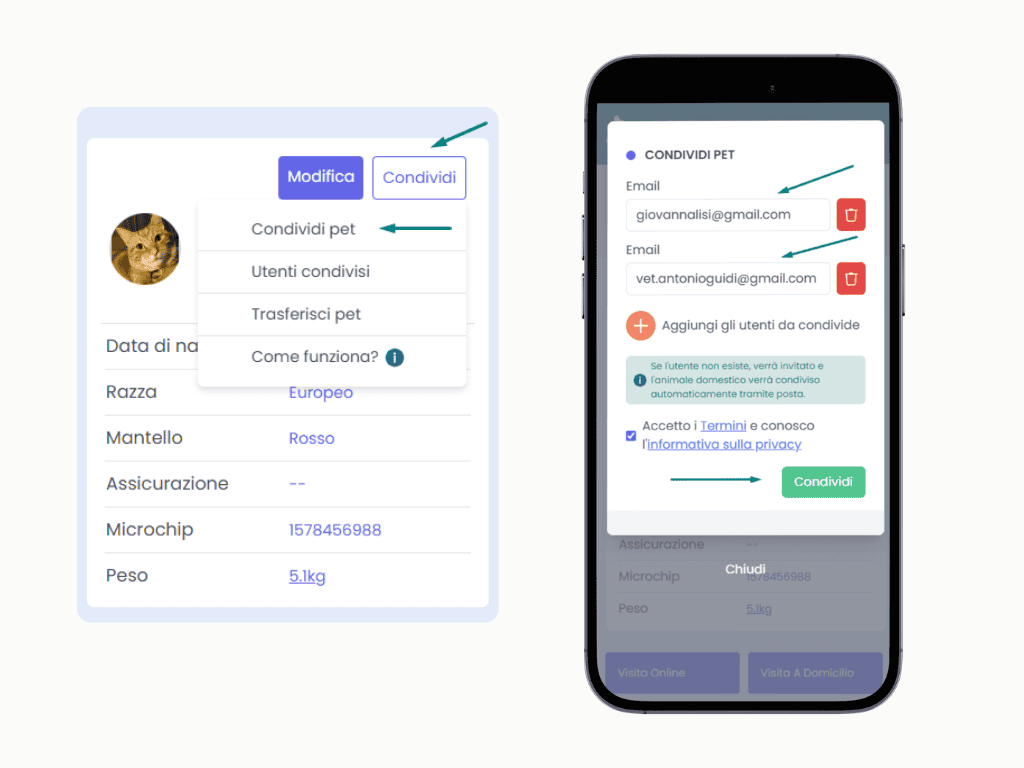 Condividi Pet - libretto veterinario doctorvet