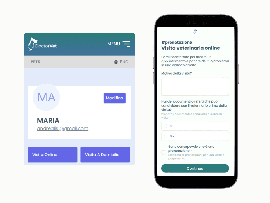 Richiesta visita veterinaria domicilio - libretto veterinario doctorvet