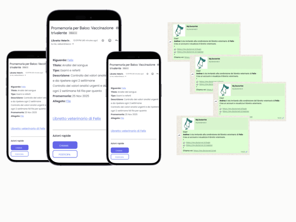 messaggi e automatizzazioni - doctorvet libretto veterinario